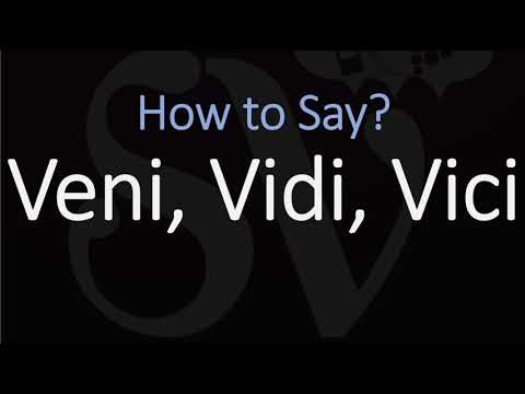 How to Pronounce Veni Vidi Vici? (CORRECTLY)