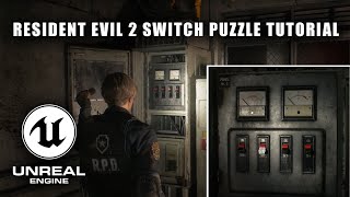 Resident Evil Switch Puzzle Tutorial for Unreal Engine 5 | Horror Game Puzzle