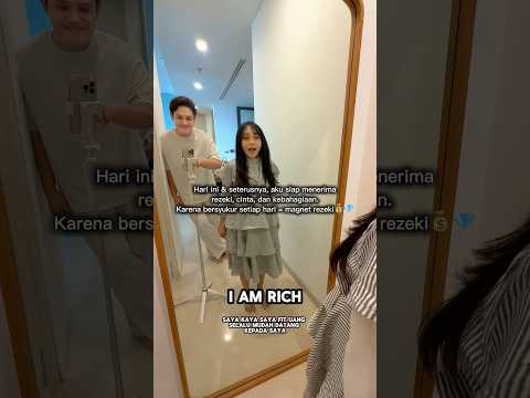 Joget sambil afirmasi duluu biar vibrasi kita positif sepanjang hari!! #IAmRich