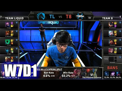 Team Liquid vs Team 8 | S5 NA LCS Spring 2015 Week 7 Day 1 | TL vs T8 W7D1G5 VOD 60FPS
