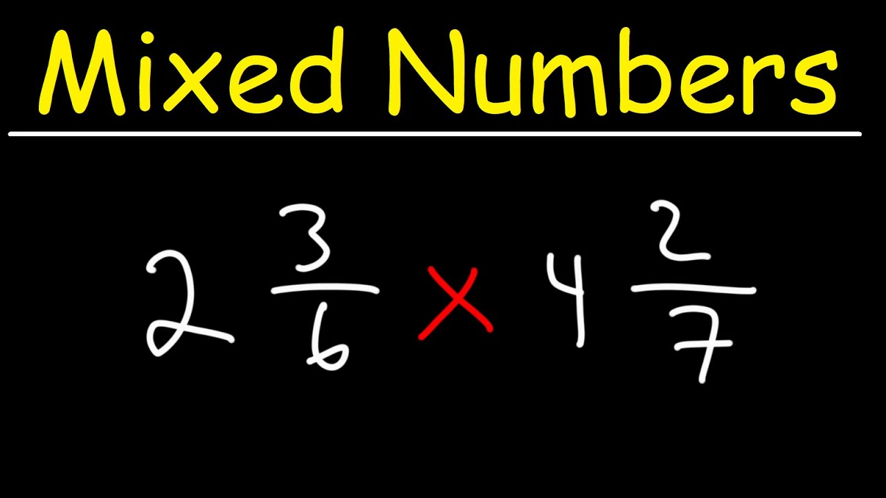 Multiplying Mixed Numbers Using Cross Cancellation