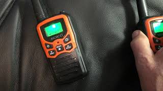 Moico Walkie Talkie Review Setup and Instructions