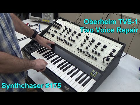 Vintage Oberheim Two Voice Synthesizer TVS-1 Repair - Synthchaser #175