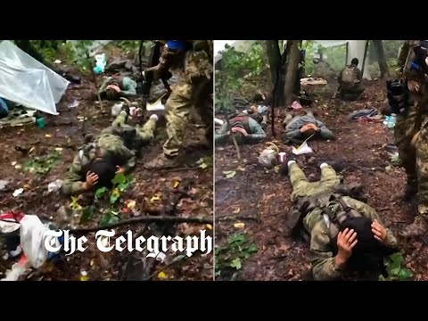 Moment Russian troops surrender to Ukrainian soldiers in Izyum