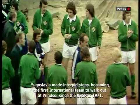 Northern Ireland 1 - 0 Yugoslavia (16/04/1975) - Bryan Hamilton's goal.
