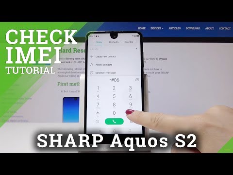 How to Locate IMEI Number in SHARP Aquos S2 - IMEI & Serial Number