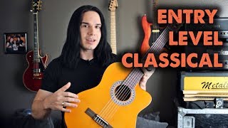 Video thumbnail for An Affordable Classical Guitar! w/ built-in electronics! - Demo / Review by Guitar MAX