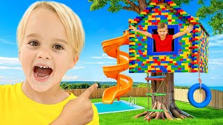 Download lagu Kids built a Lego Tree House! - funny stories for kids mp3