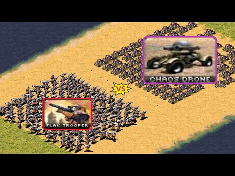 Flak Troopers vs Chaos Drones - Red Alert 2