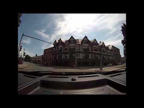 Quincy Ma Drive by City Hall and The Pancake House