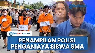 Tampang Ipda Ahmad Efendi Penganiaya Siswa SMA di Asahan: Diborgol, Menunduk Pakai Baju Tahanan