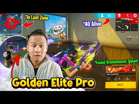 Pro Golden Elite Pass & Region Top Grandmaster Squad in My Game 😱 All V Badge Lobby - Tonde Gamer