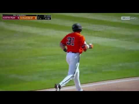 Oklahoma State's David Mendham hits home run vs. Austin Peay