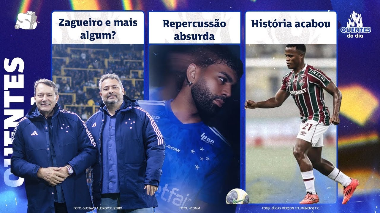 GABIGOL DOMINA O NOTICIÁRIO ESPORTIVO • SEGUE A BUSCA POR ZAGUEIRO
