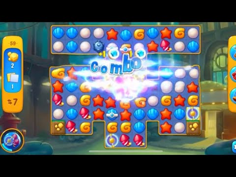 Fishdom Gameplay Atlantis Cup Stage 59 and Stage 60