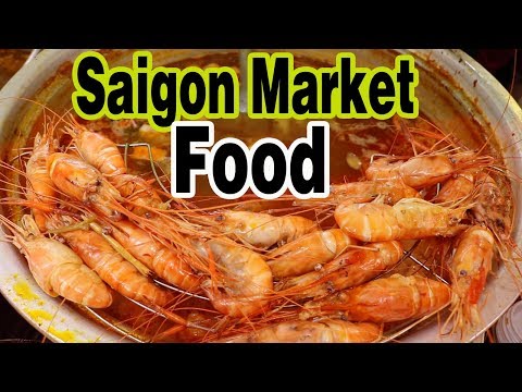 Street Food and Fashion Vietnamese Market in Saigon Vietnam 2018