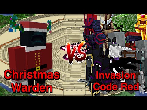 100+ Minecraft Bedrock: Christmas Warden vs Invasion Code Red