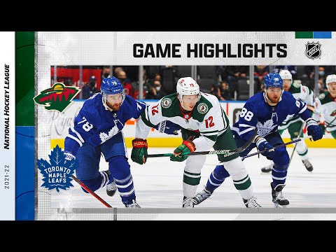 Wild @ Maple Leafs 2/24 | NHL Highlights 2022