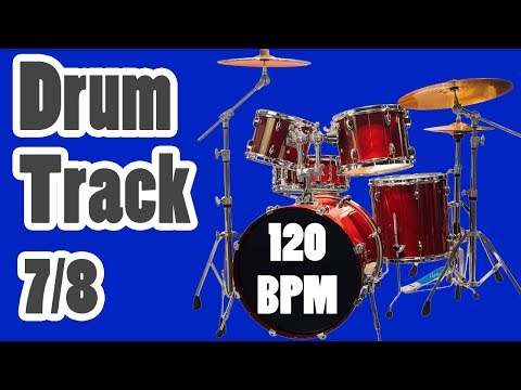 7/8 Drum Loop - 120 BPM - Visual Metronome