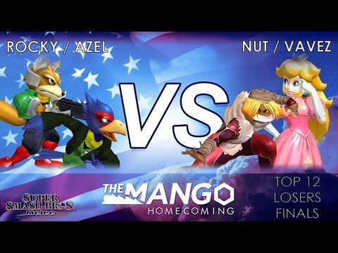 The Mango Homecoming - Azel / Rocky (Green) VS Nut / Vavez (Red) - SSBM - Top 12 - Losers Final