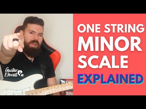 Learn The Minor Scale On One String - Under 3 minutes [Scales Guitar Lesson]