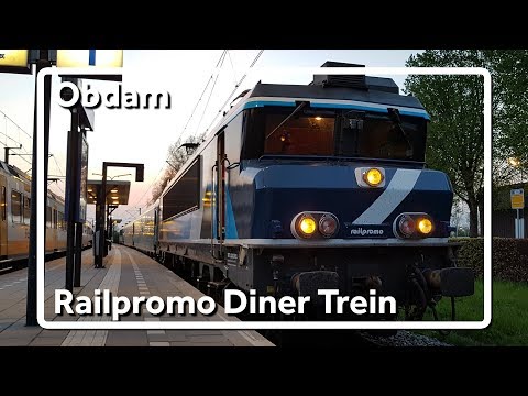 Railpromo Amsterdam Diner Train vertrekt van station Obdam!