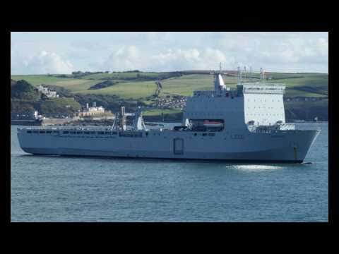 RFA Mounts Bay L3008 Plymouth Sound, Devon, England 22nd October 2010