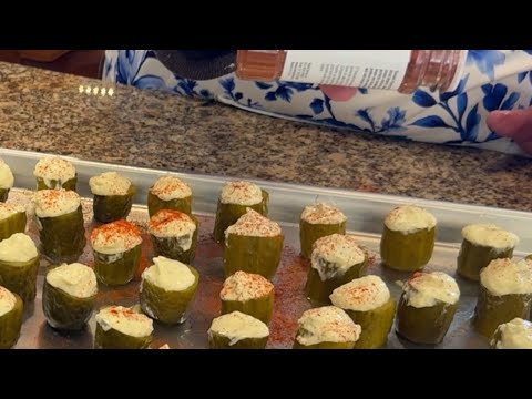 Deviled pickles for your next party or just for a snack