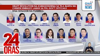Download lagu 15 senador, pumirma sa draft reso para kondenahin ang tila banta ng... | 24 Oras mp3