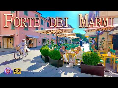 FORTE DEI MARMI ITALY ✨ Quiet luxury of Italy's most glamorous town 4K Walk Chic, Shopping & Sea