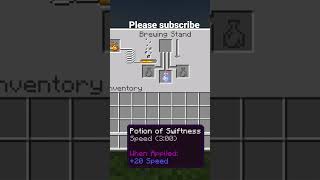How to make speed 2 potions in Minecraft #youtubeshorts #minecraft #tutorial #viral