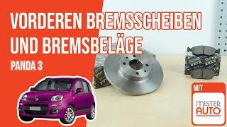 Youtube thumbnail of video "Wie Panda 3 Bremsscheiben vorne, Bremsbeläge vorne wechseln 🚗"