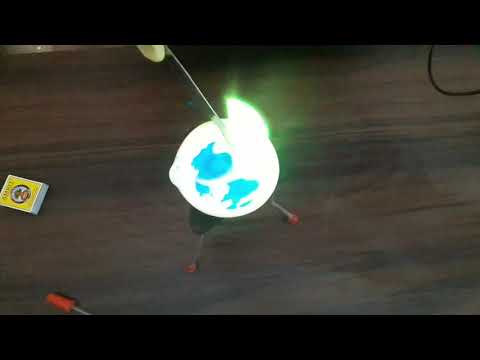 Cool Green Fire Experiment, copper sulphate , ethanol #amazing experiment  #osman video