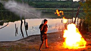 ✅ОГНЕДЫШАЩАЯ КОЛА ! Огненная ракета из Кока-Колы заправленной газом