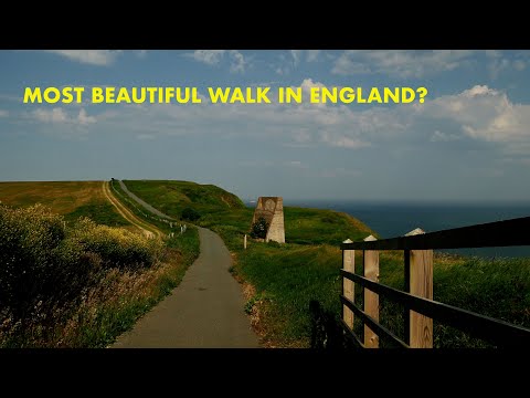 Beautiful coastal walk from Folkestone to Dover (4K)