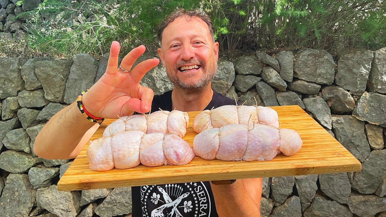 Pollo Relleno SIN HORNO! ¡Una Buena Idea para Navidad! - GUILLE RODRIGUEZ