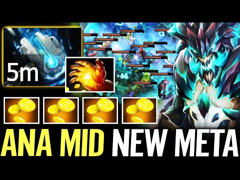 🔥 ANA OD MID NEW META — 5min Midas + Meteor Hammer 5.000 Mana WTF Fast Farm Dota 2 Pro