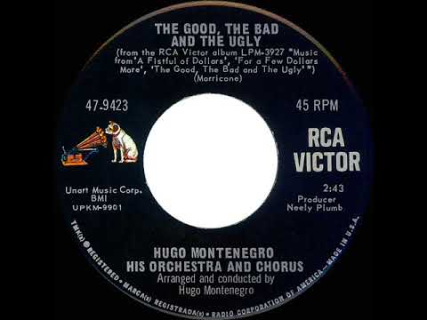 1968 HITS ARCHIVE: The Good, The Bad And The Ugly - Hugo Montenegro (a #2 record--mono 45)