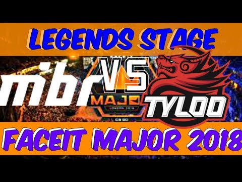 MIBR vs Tyloo - Inferno - FACEIT Major london 2018 - Legends Stage - csgo highlights