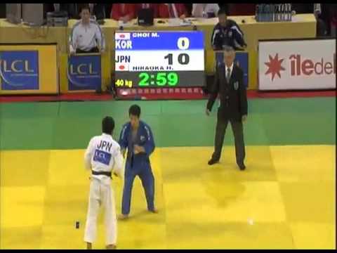 Judo Grand Slam Paris 2008 Final -60kg CHOI Min-Ho (KOR) - HIRAOKA Hiroaki (JPN)