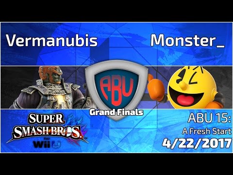 ABU 15: Vermanubis (Ganondorf) vs. Pow (Pacman)  - SSB4 Singles Grand Finals
