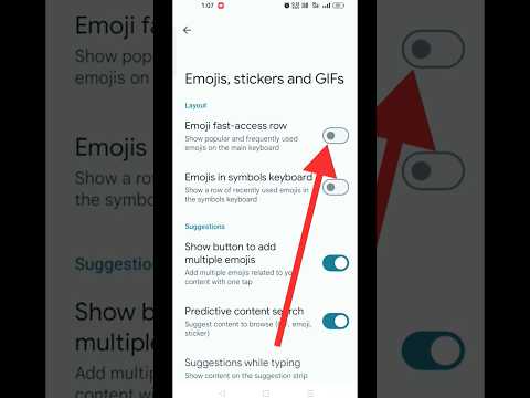 How To Enable Emoji Fast Access Row In Google Keyboard #shorts #youtubeshorts #mobile