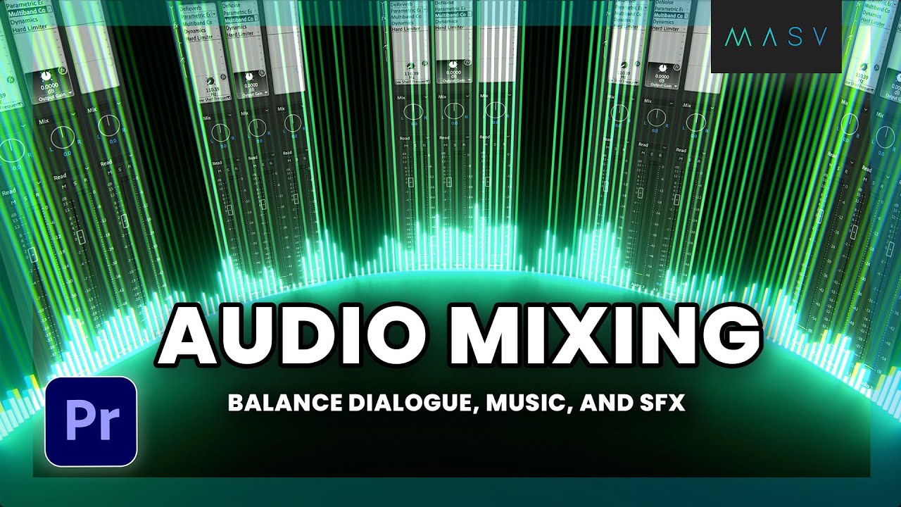 How to Mix Audio in Premiere Pro | Adjust and Balance Tracks 🎛️