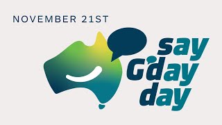 Say GDay Day Launch