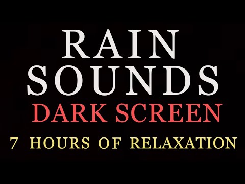 SOOTHING GENTLE RAIN Sounds for Sleeping Dark Screen | RAYNE VIBES | BLACK SCREEN!