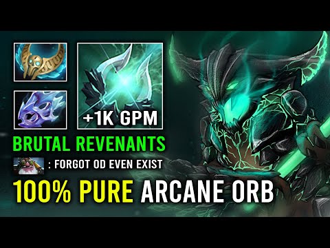 100% Pure Arcane Orb Damage 1K GPM Moon Shard + Revenant Max Speed OD Dota 2