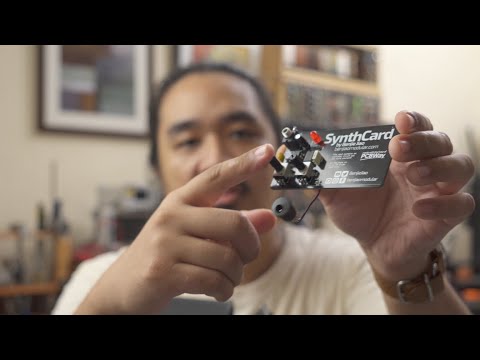 SynthCard - I designed a synthesizer calling card