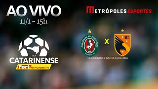 CATARINENSE 2026 - CONCÓRDIA x SANTA CATARINA - AO VIVO E COM IMAGENS - 11.01.26