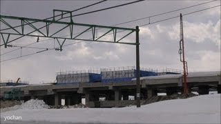 preview picture of video '[新駅建設中] 北陸新幹線 上越駅(仮称)新潟県上越市 Shinkansen.Under construction'