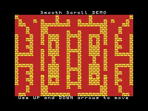 MSX1 smooth scroll demo